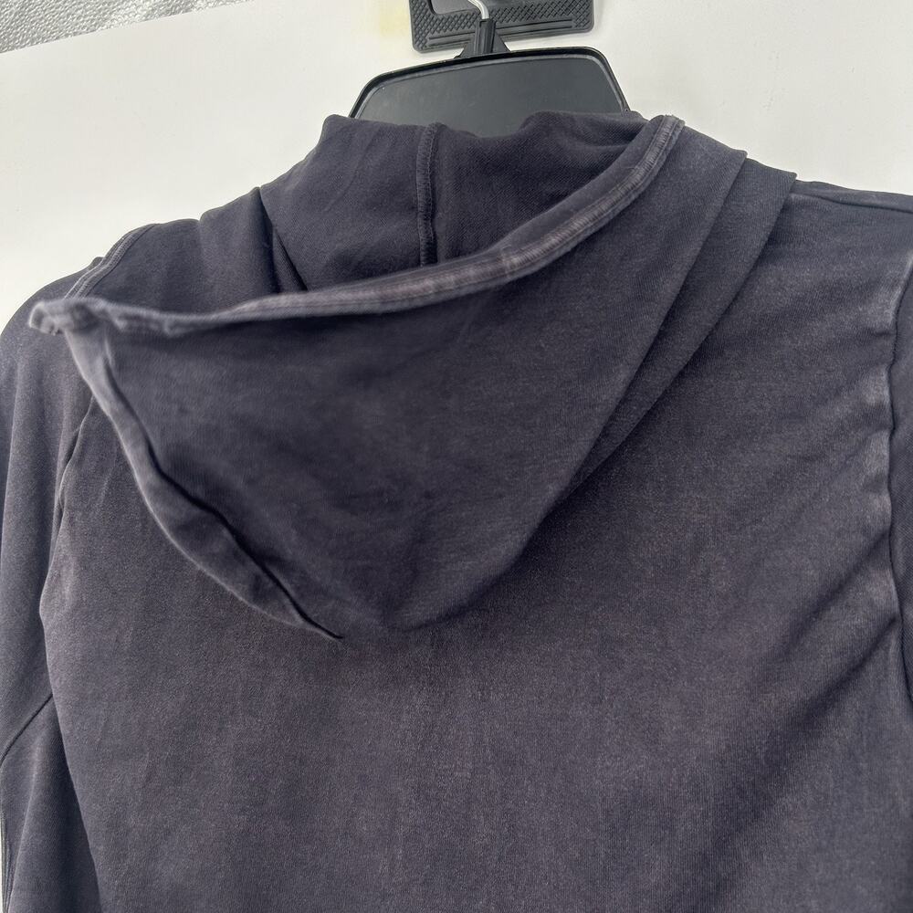 Free People Movement Good Karma Hoodie Shirt Black Fitted Cowl Neck Size S - Picture 10 of 12